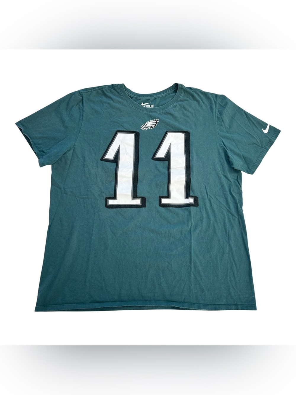 Nike Philadelphia Eagles NFL Carson Wentz #11 Men’s Jersey T-Shirt Green size XL
